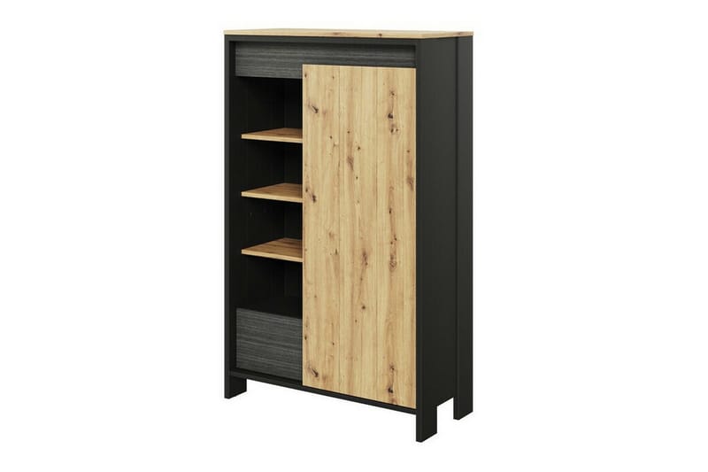 Rathmore Bokhylla 87 cm i Ek, Antracit