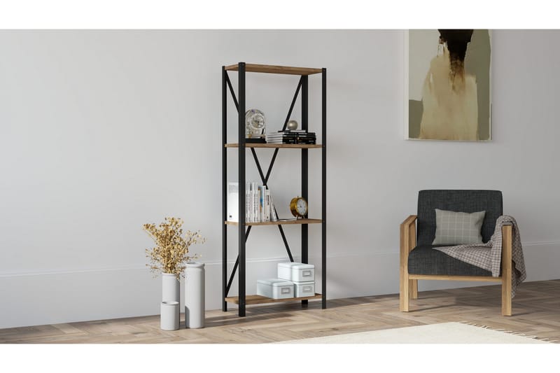 Rinorea Bokhylla 60x149,5 cm - Brun - Förvaring - Hylla - Bokhylla