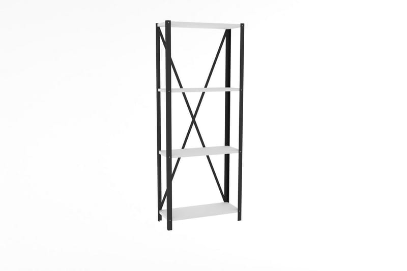 Rinorea Bokhylla 60x149,5 cm - Vit - Förvaring - Hylla - Bokhylla