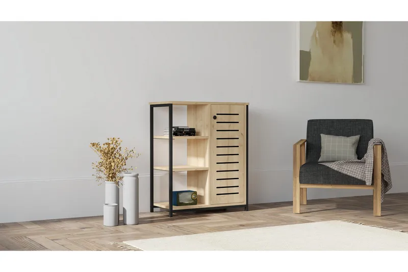 Rinorea Bokhylla 72x83,7 cm - Blå - Förvaring - Hylla - Bokhylla