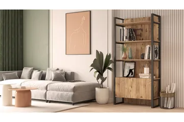 Rinorea Bokhylla 90x180 cm - Grön - Förvaring - Hylla - Bokhylla