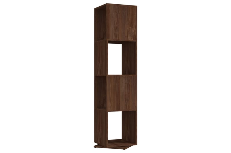 Roterande hylla brun ek 34,5x34,5x147,5 cm spånskiva - Brun - Förvaring - Hylla - Bokhylla