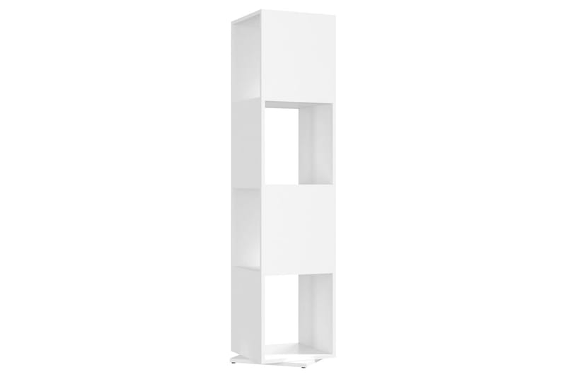 Roterande hylla vit 34,5x34,5x147,5 cm spånskiva - Vit - Förvaring - Hylla - Bokhylla