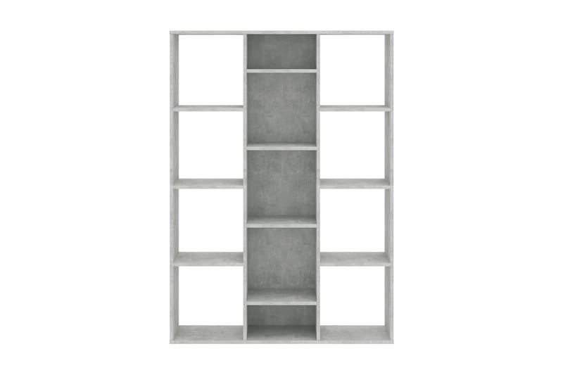 Rumsavdelare/bokhylla betonggrå 100x24x140 cm spånskiva - Grå - Förvaring - Hylla - Bokhylla