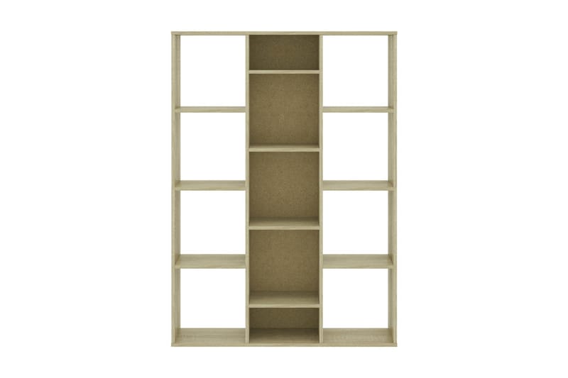 Rumsavdelare/bokhylla sonoma-ek 100x24x140 cm spånskiva - Brun - Förvaring - Hylla - Bokhylla