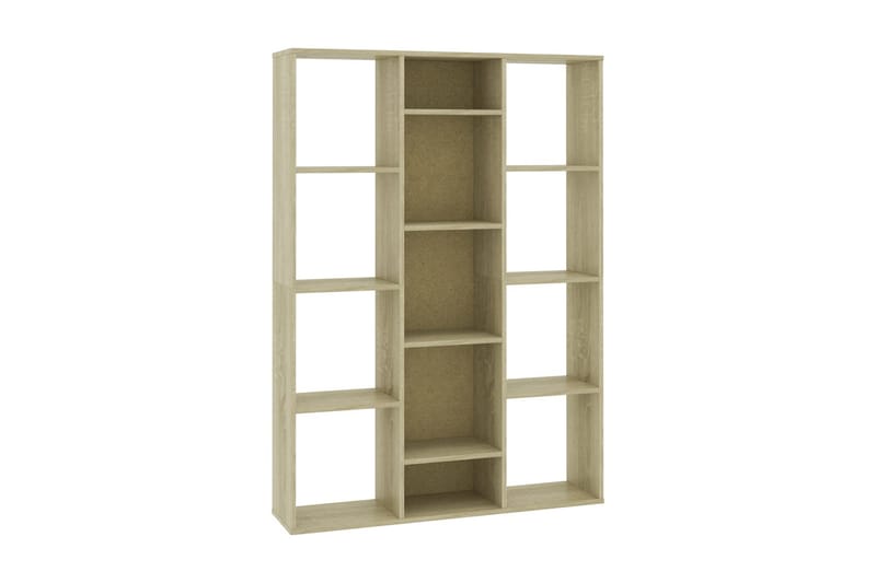 Rumsavdelare/bokhylla sonoma-ek 100x24x140 cm spånskiva - Brun - Förvaring - Hylla - Bokhylla