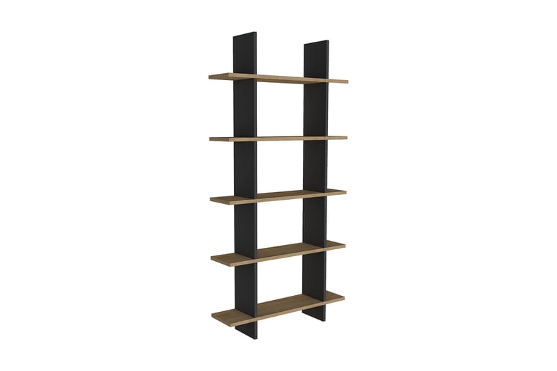 Sagallos Bokhylla 80x20 cm 5 Hyllor - Blå/Antracit - Förvaring - Hylla - Bokhylla