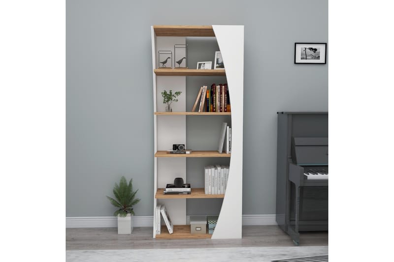 Selge Bokhylla 63,6 cm - Brun/Vit - Förvaring - Hylla - Bokhylla