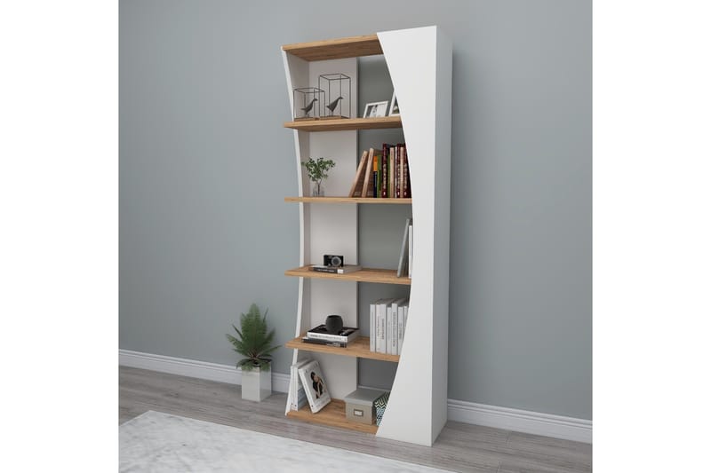 Selge Bokhylla 63,6 cm - Brun/Vit - Förvaring - Hylla - Bokhylla