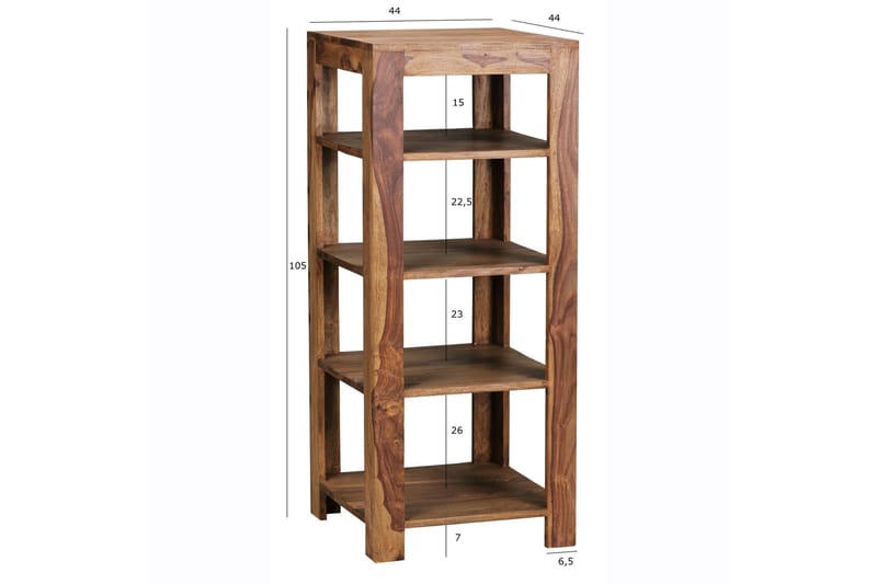 Shalanta Bokhylla - Trä/natur - Förvaring - Hylla - Bokhylla