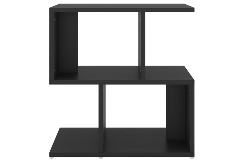 Sidoskåp svart 50x30x51,5 cm spånskiva - Svart - Förvaring - Hylla - Bokhylla