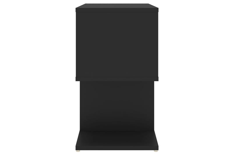 Sidoskåp svart 50x30x51,5 cm spånskiva - Svart - Förvaring - Hylla - Bokhylla