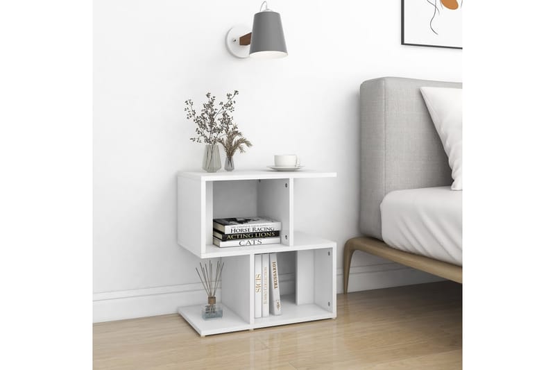 Sidoskåp Vit 50x30x51,5 cm spånskiva - Vit - Förvaring - Hylla - Bokhylla