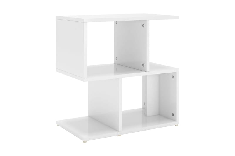 Sidoskåp Vit högglans 50x30x51,5 cm spånskiva - Vit högglans - Förvaring - Hylla - Bokhylla