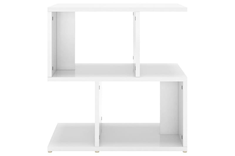 Sidoskåp Vit högglans 50x30x51,5 cm spånskiva - Vit högglans - Förvaring - Hylla - Bokhylla