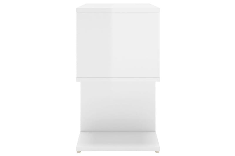 Sidoskåp Vit högglans 50x30x51,5 cm spånskiva - Vit högglans - Förvaring - Hylla - Bokhylla
