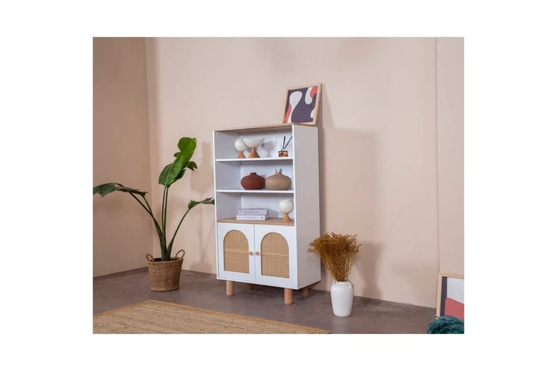 Bokhylla Terra Vit / Ek - Vit - Förvaring - Hylla - Bokhylla