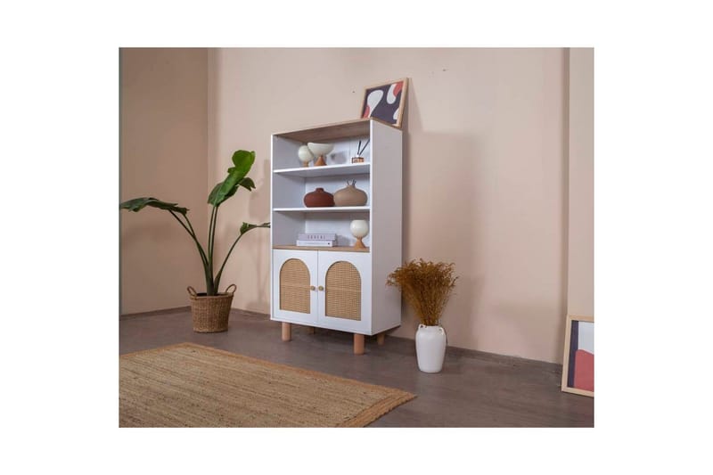 Bokhylla Terra Vit / Ek - Vit - Förvaring - Hylla - Bokhylla