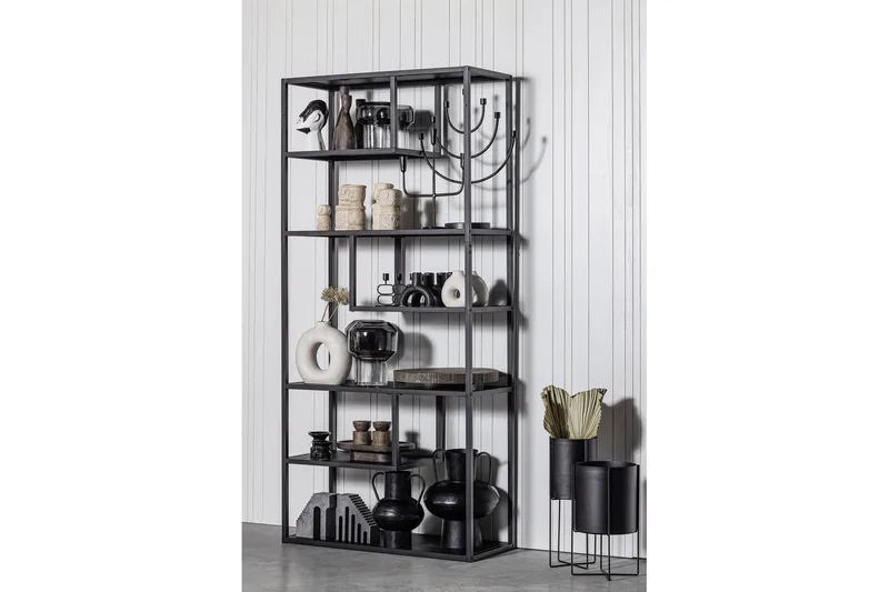 Teun Bokhylla 35x85 cm - Svart - Förvaring - Hylla - Bokhylla