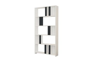 Timiza Bokhylla 90x20 cm 5 Hyllor - Vit/Antracit - Förvaring - Hylla - Bokhylla