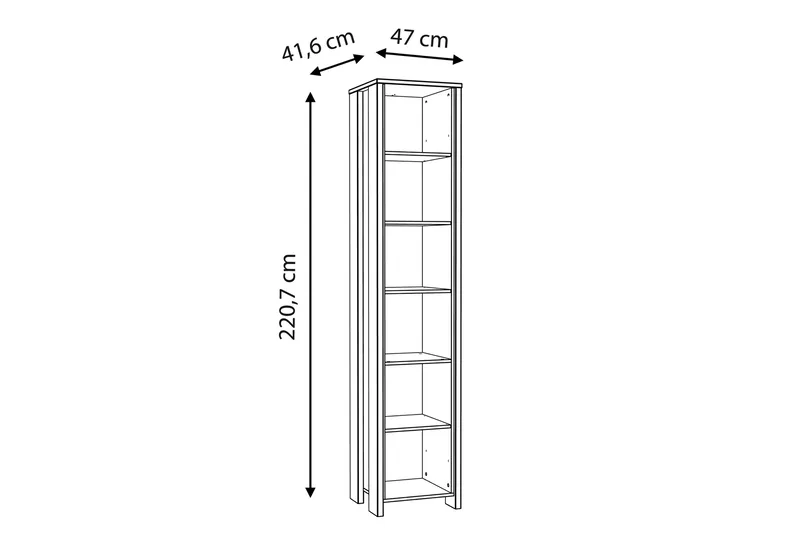 Torelles Bokhylla 42x47 cm - Brun - Förvaring - Hylla - Bokhylla