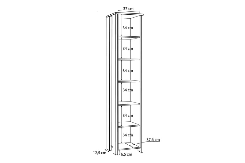 Torelles Bokhylla 42x47 cm - Brun - Förvaring - Hylla - Bokhylla