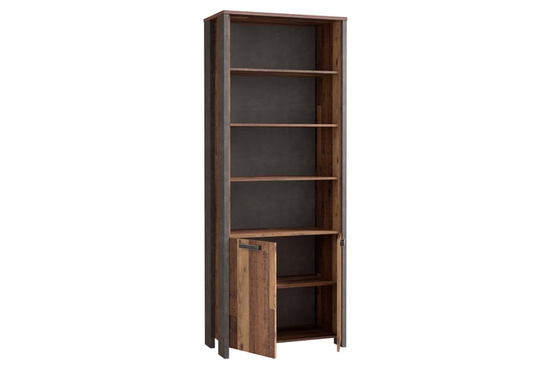 Torelles Bokhylla 87x220 cm - Brun/Grå - Förvaring - Hylla - Bokhylla