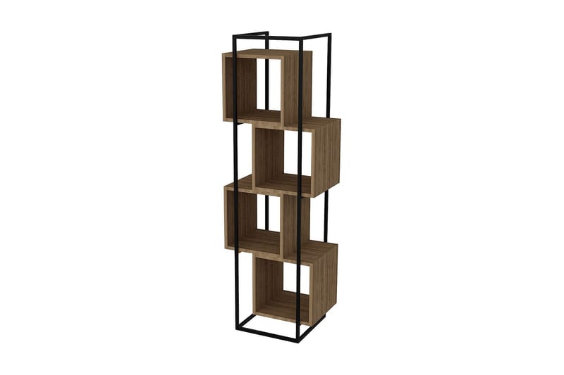 Tosches Bokhylla 52 cm, Valnöt|Svart