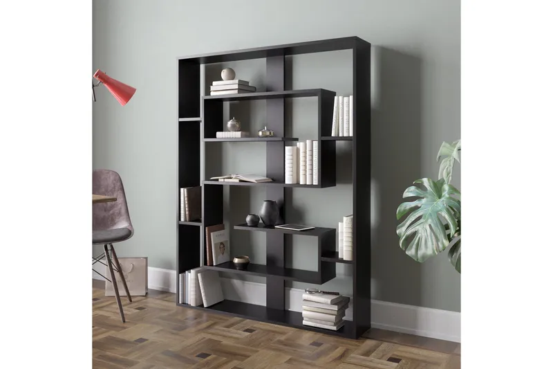 Tuskan Bokhylla 120 cm - Svart - Förvaring - Hylla - Bokhylla