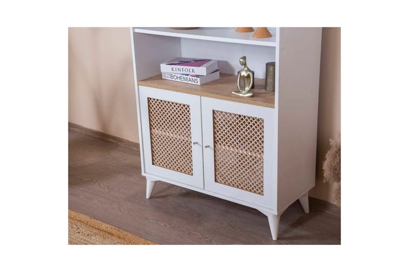 Bokhylla Velin Vit - Vit - Förvaring - Hylla - Bokhylla