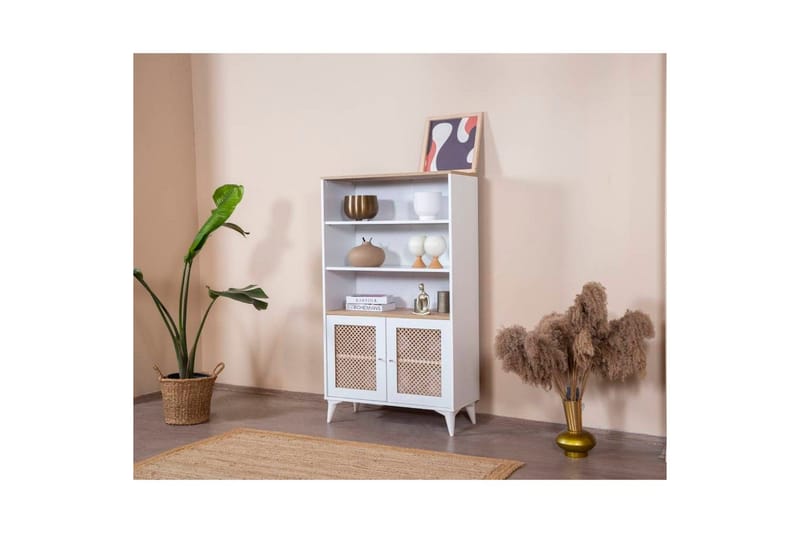 Bokhylla Velin Vit - Vit - Förvaring - Hylla - Bokhylla