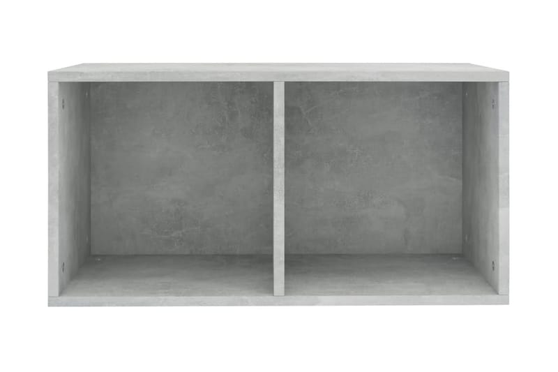 Vinylhylla betonggrå 71x34x36 cm spånskiva - Grå - Förvaring - Hylla - Bokhylla