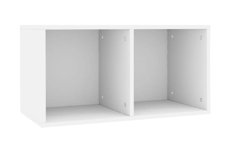 Vinylhylla vit 71x34x36 cm spånskiva - Vit - Förvaring - Hylla - Bokhylla