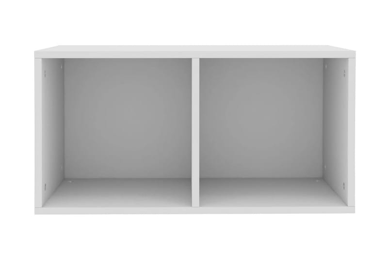 Vinylhylla vit 71x34x36 cm spånskiva - Vit - Förvaring - Hylla - Bokhylla