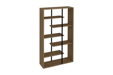 Zallar Bokhylla 90 cm - Valnöt|Svart - Förvaring - Hylla - Bokhylla
