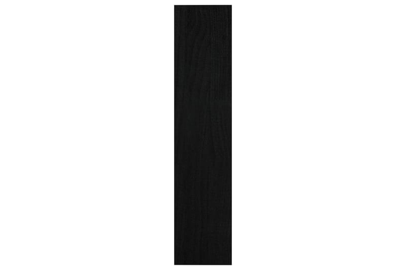 Bokhylla/Rumsavdelare svart 100x30x135,5 cm furu - Svart - Bokhylla