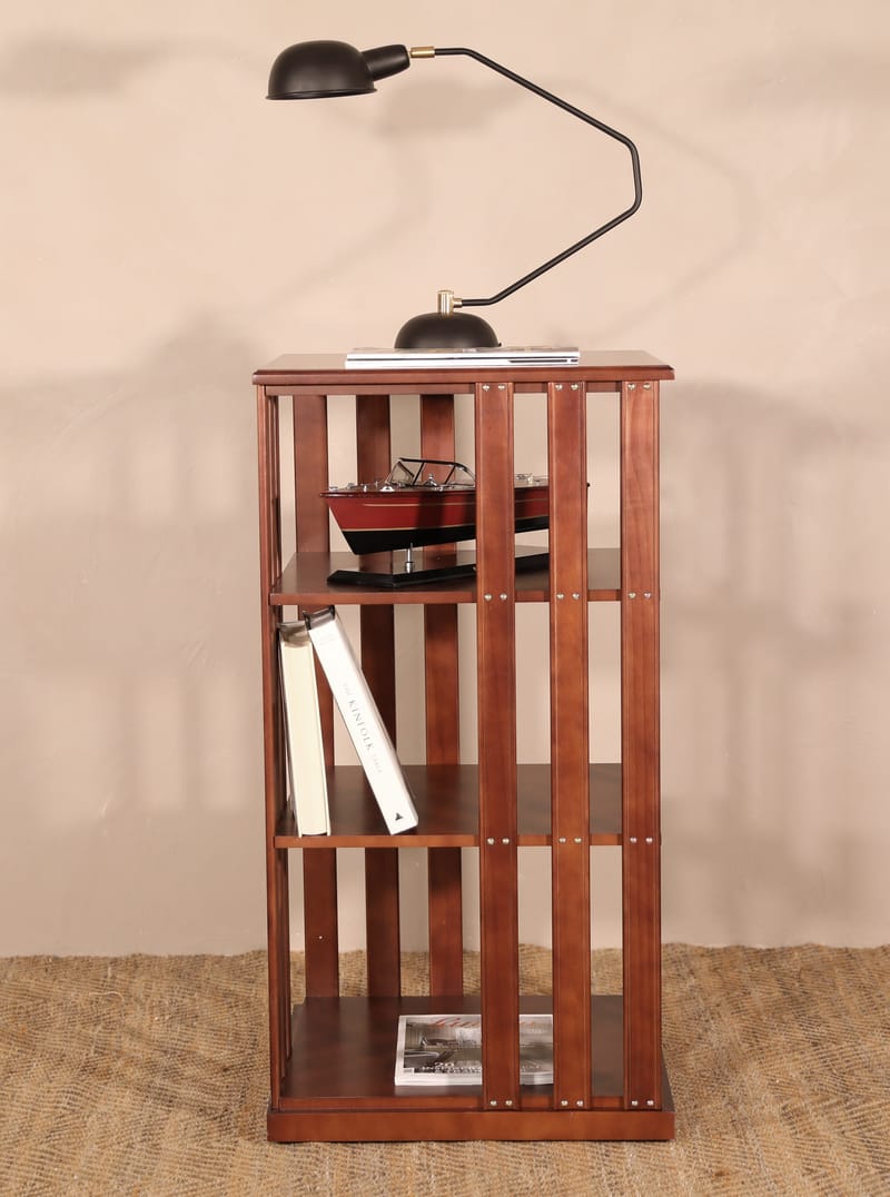 Boksnurra i mahogny - Roterbar 360º - Mozart - mahogny - Förvaring - Hylla - Bokhylla