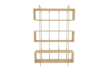 Bruti Bokhylla 120 cm i Ek - Brun|Gul - Förvaring - Hylla - Bokhylla
