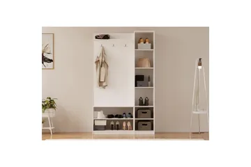 Caeton Hyllsystem 200 cm - Matt Vit - Förvaring - Skåp - Förvaringsskåp