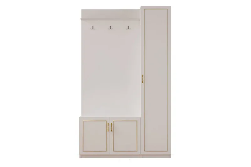 Caeton Hyllsystem 200 cm - Matt Vit - Förvaring - Hylla - Hyllsystem