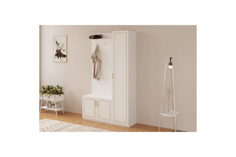 Caeton Hyllsystem 200 cm - Matt Vit - Förvaring - Hylla - Hyllsystem