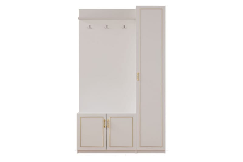 Caeton Hyllsystem 200 cm - Matt Vit - Förvaring - Hylla - Hyllsystem