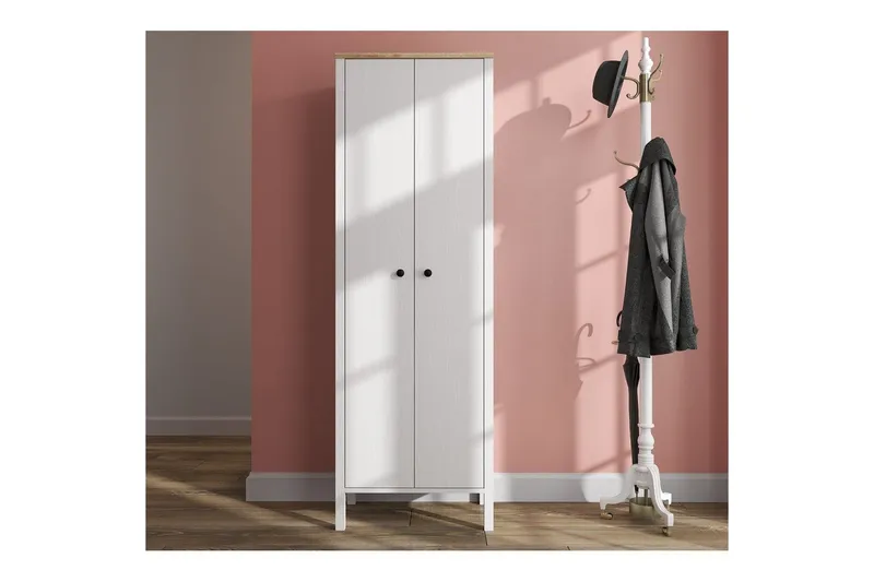 Calyra Hyllsystem 63x190 cm - Natur/Vit - Förvaring - Hylla - Hyllsystem