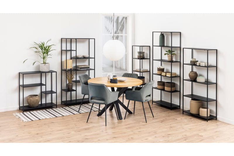 Crabtree Bokhylla 79,5 cm i Metall - Svart - Förvaring - Hylla - Bokhylla