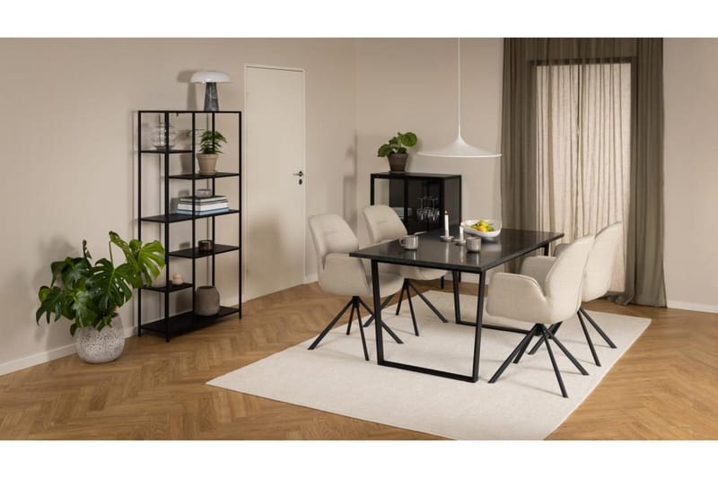 Crabtree Bokhylla 79,5 cm i Metall - Svart - Förvaring - Hylla - Bokhylla