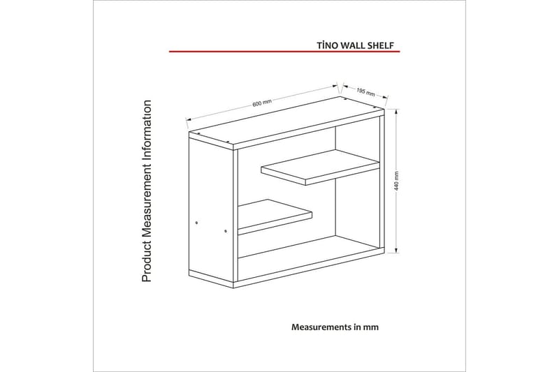 Diren Vägghylla 60 cm - Blå - Förvaring - Hylla - Vägghylla