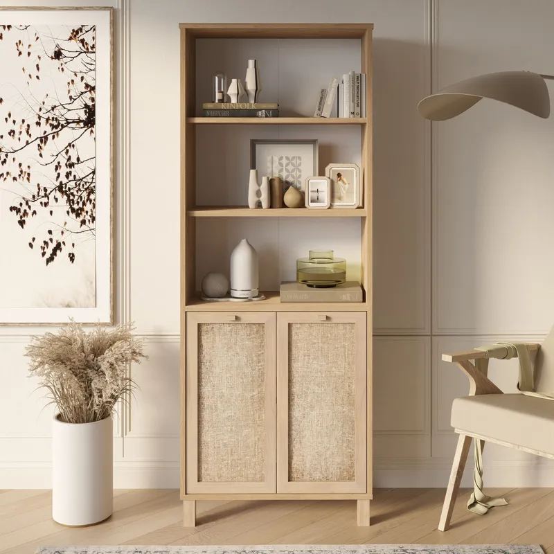 Dune Bokhylla 69,5x180x32 cm - Ek - Förvaring - Hylla - Bokhylla