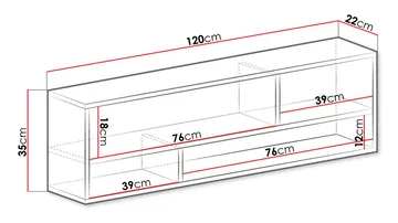 Elvaren Vägghylla 120 cm - Förvaring - Hylla - Vägghylla
