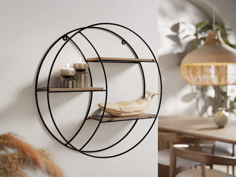 Elyran Vägghylla 44 cm - svart, brun - Förvaring - Hylla - Vägghylla