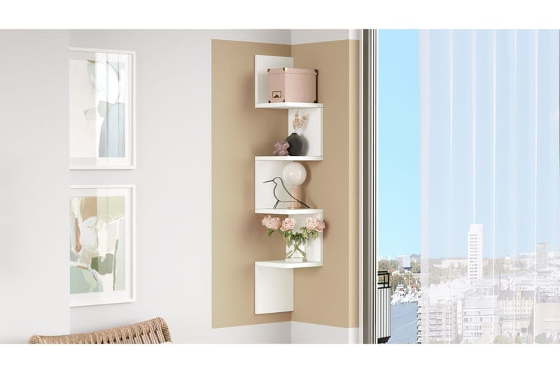 Ezzi Vägghylla 22 cm - Vit - Möbler - Bord & matgrupper - Avlastningsbord - Konsolbord & sidobord